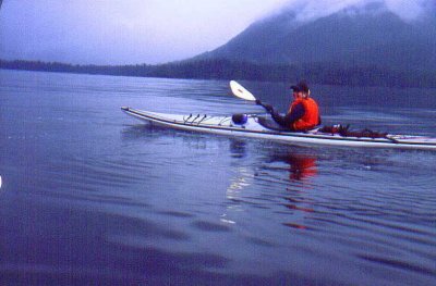 Pauline on her way to the Acous Peninsula.