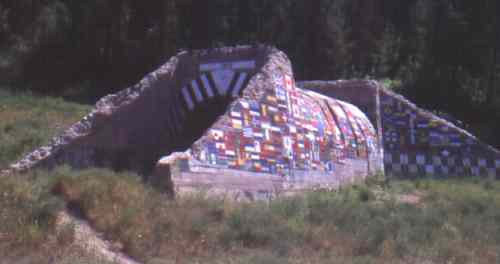 Previous Hwy #3 tunnel under rail grade outside of Greenwood, km 145.2.