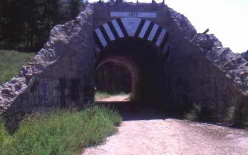 Previous Hwy #3 tunnel under rail grade outside of Greenwood, km 145.2.