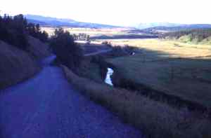 Road between Salmon Lake and Hwy 97.