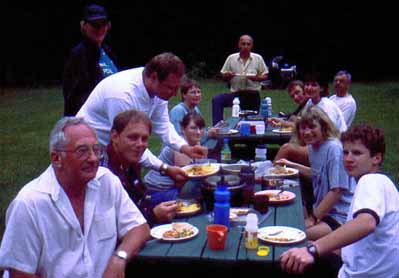 Pot Luck Dinner at Yale Campground.
