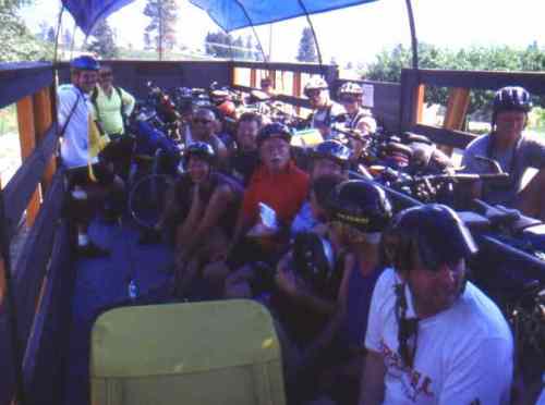 The baggage car on the Kettle Valley Heritage Steam Train.