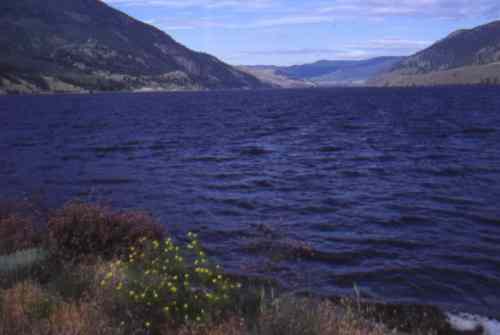 Nicola Lake from Hwy 5A looking west.