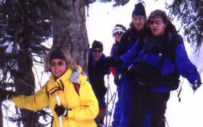Climbing from Lake O'Hara to the Opabin Plateau.