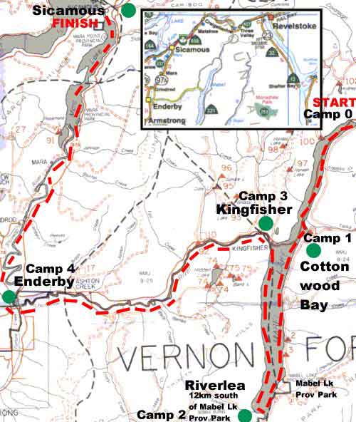 Map - Mabel Circuit Paddle Tour