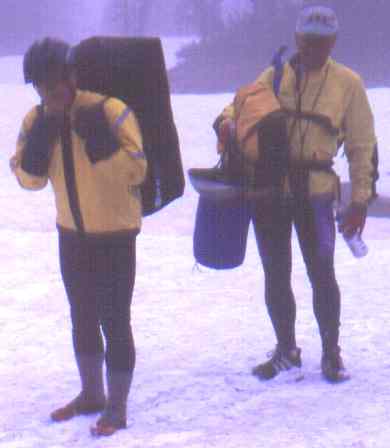 Len & Vic heading down to bikes.