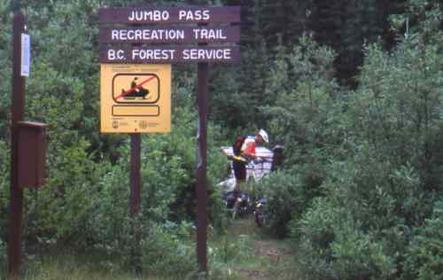 Jumbo Pass east trailhead.