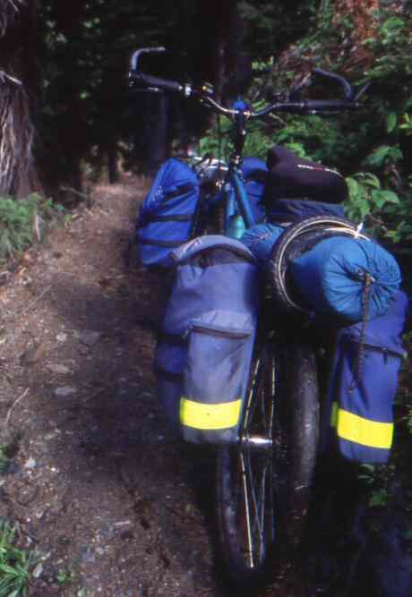 Single track down the west side of Jumbo Pass