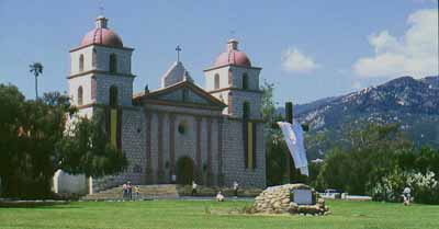 Santa Barbara old Spanish mission.