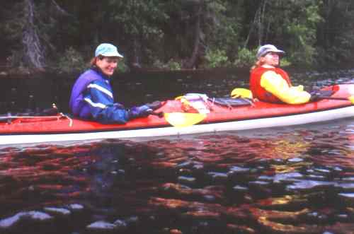 Denise (L) and Janet awestruck with scenery