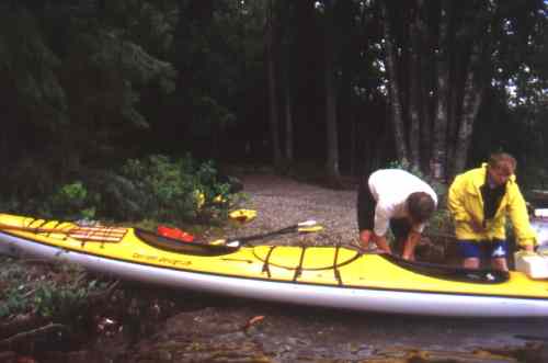 Guido and Gail at lunch stop on first day