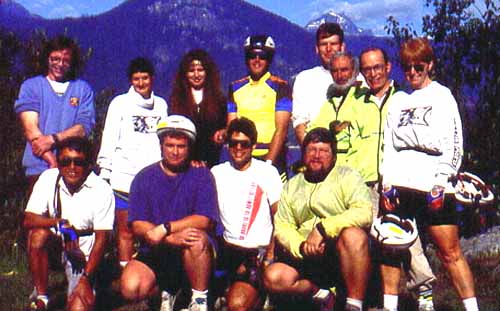 1993 Group Photo at Galena Rest Stop on Upper Arrow Lake.