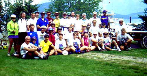 1995 Group Photo at Galena Rest Stop on Upper Arrow Lake.