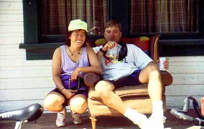 Patti & Brady at Windsor Hotel in Trout Lake village.